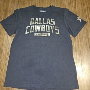 Dallas Cowboys Black Camo Short Sleeve Men's Tee Size M